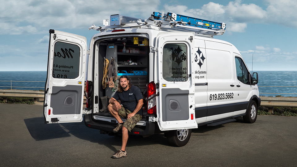 ford transit plumbing van