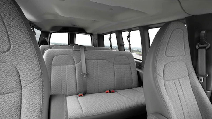 2021 GMC Savana Passenger comfort