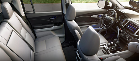 2019 Honda Ridgeline Leather-Trimmed Seats