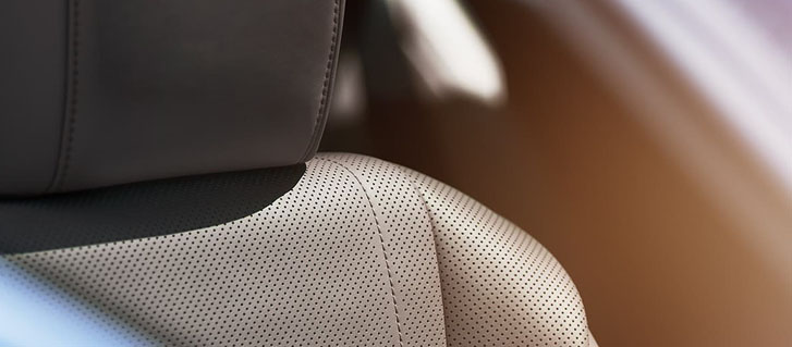 Semi‐Aniline Perforated Leather‐Trimmed Interior