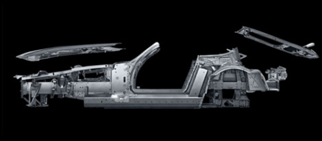 2018 Mercedes-Benz AMG GT Roadster spaceframe