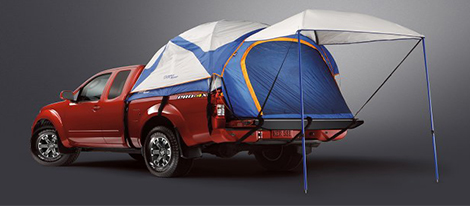 2018 Nissan Frontier dome-shaped tent