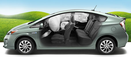 2015 Toyota Prius Plug-in Hybrid airbags