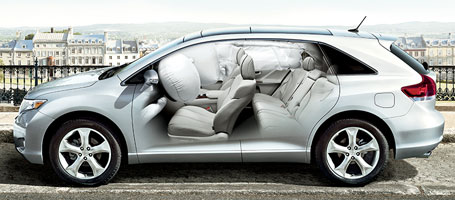 2015 Toyota Venza airbags