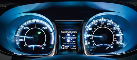 2016 Toyota Avalon Hybrid Multi-Information Display
