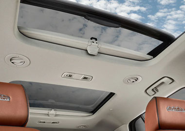 Available Dual SkyScape 2-Panel Power Sunroof