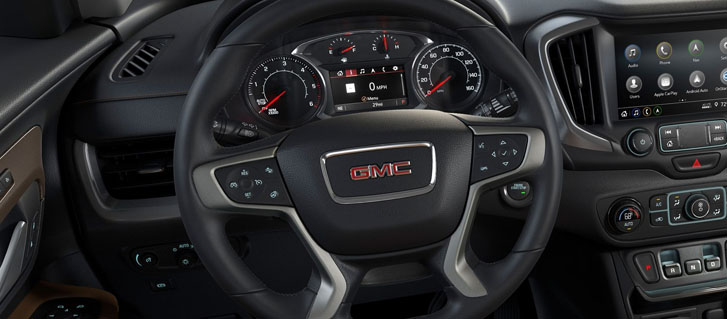 2019 GMC Terrain Leather-Wrapped Steering Wheel