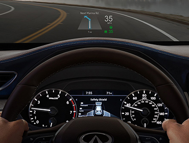 2019 INFINITI QX50 head-up display