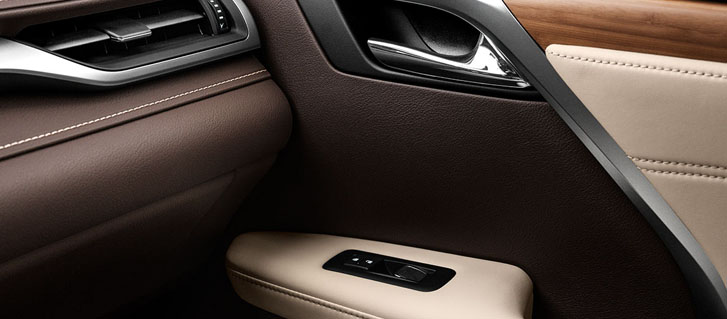 Semi-Aniline Perforated Leather–Trimmed Interior