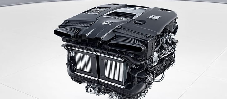 Handcrafted AMG 4.0L V8 Biturbo Engine