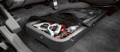 Rear Under-Seat Storage Bin