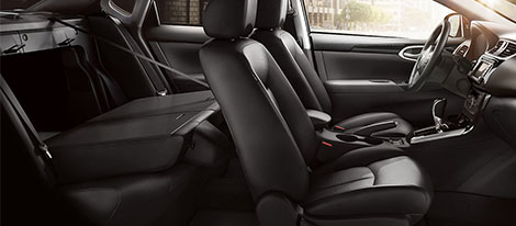 2018 Nissan Sentra 60/40 split fold-down rear seats