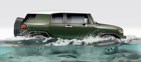 2015 Toyota FJ Cruiser water fording