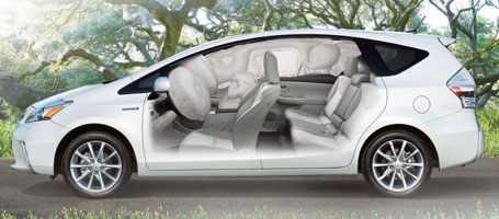 2015 Toyota Prius V airbags