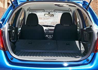 2015 Toyota Yaris cargo space