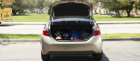 2016 Toyota Corolla cargo space