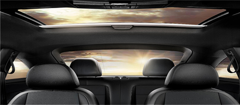 Power Tilting/Sliding Panoramic Sunroof