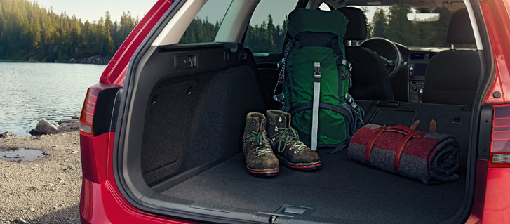 Folding Rear Seats With Release Levers In Cargo Area